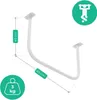 Barra per trazioni a soffitto orizzontale bianca Anteprima dell’immagine prodotto 7