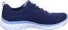 Side view of a blue athletic shoe. Voir les images du produit