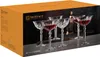 A box of Nachtmann Palais cocktail glasses filled with red liquid. Produktbild-Vorschau