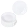 6x Kuchenteller Arkona Opalglas 19cm weiß Frühstücks-Teller Produktbild-Vorschau 2