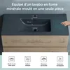 doporro Meuble de Salle de Bain Suspendu Chêne Clair Voir les images du produit 3