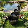COSTWAY Gartenbrunnen mit Pumpe, 3-stufiger Springbrunnen Produktbild-Vorschau 7