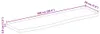 vidaXL Tischplatte 100x20x3,8 cm Baumkante Massivholz Raues Produktbild-Vorschau 7