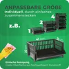 Novaliv 3 Stück Korbregal Schwarz Steckregal Stapelbar & Produktbild-Vorschau 5