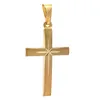 Gold Anhänger Kreuz  mit Goldkette massiv 333 - 8 Karat Produktbild-Vorschau 4