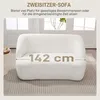 HOMCOM Sofa 2-Sitzer 142 cm Couch Polstersofa mit Armlehne, Produktbild-Vorschau 5