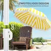Outsunny Sonnenschirm Strand Ø180 cm windfest Strandschirm Produktbild-Vorschau 7