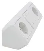 Bloc de prises McPower "Cup", montage en saillie, blanc, 2x Voir les images du produit 3