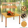 KOMFOTTEU Kempinkový stůl dřevěný rolovací, piknikový stůl Náhled obrázku produktu 5