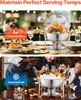 VEVOR Chauffe-plats Hot Pot Buffet avec 4 grands récipients Voir les images du produit 11