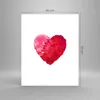 Poster - Poster ohne Rahmen - Rot Herz Aquarell - 40x50 cm Produktbild-Vorschau 4