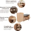 Armoire à chaussures avec banc, 2 tiroirs et 2 étagères, Voir les images du produit 8