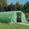 vidaXL Gewächshaus mit Stahlrahmen Grün 42 m² 14x3x2 m -  Produktbild-Vorschau 2