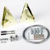 Seilspanngarnitur ( Dreieck Gold Messing ) Decke zu Decke Produktbild-Vorschau 4