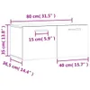 vidaXL Armadio a muro rovere Sonoma 80x36,5x35 cm materiale Anteprima dell’immagine prodotto 8