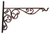 Wandhaken Gusseisen 35 cm antik braun stabil Gartenhaken Produktbild-Vorschau 2