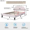 Łóżko tapicerowane o wymiarach 140x200 cm z materacem Podgląd zdjęcia produktu 2