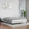 A white bed frame with a gray blanket is shown in a bedroom setting. Anteprima dell’immagine prodotto