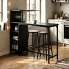 BEALIFE Bistrotisch-Set 3-teilig mit Ablage & Produktbild-Vorschau 1