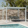 Pergola bioclimatica 3x3m in alluminio e acciaio, lamelle Anteprima dell’immagine prodotto 5