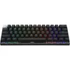 A black gaming keyboard with RGB lighting is shown against a white background. Produktbild-Vorschau