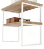 LAMO MANUFAKTUR Supporto per piano del lavabo 50x80 cm Anteprima dell’immagine prodotto 1