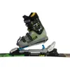 A ski boot attached to a ski binding on a ski. Náhled obrázku produktu