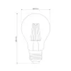 DARI Lampadina decorativa LED 4W, E27, 3000K, 840lm, 230V, Anteprima dell’immagine prodotto 3