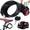 Verk 14551 Cadenas pour vélo - câble, 120 cm, 2 clés, noir Voir les images du produit 3