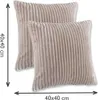 Kissenhülle 2er Pack taupe 40x40 Produktbild-Vorschau 3