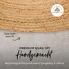 Juteteppich Nele Beige handgewebt aus Jute Ø 200 cm | Produktbild-Vorschau 4