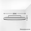 Briloner Plafonnier LED Ø26cm rond 18W 1850lm 3000K blanc Voir les images du produit 5