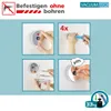 WENKO 4er Set Wand Haken ohne Bohren Bad Küchen Handtuch Produktbild-Vorschau 6
