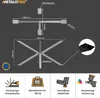 Diagrams and icons illustrating the features and specifications of metal table legs. Anteprima dell’immagine prodotto