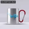 Trendation - Taucher Grafik Edelstahl Tasse Karabiner Produktbild-Vorschau 2
