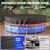Poolabdeckung Rund 376 cm Wasserdicht Oxford mit Kordelzug Produktbild-Vorschau 3