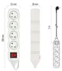 Prodlužovací kabel 2 m / 4 zásuvky / s vypínačem / bílý / PVC / 1 mm2 Náhled obrázku produktu