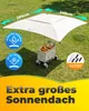 Klappbarer Bollerwagen mit Dach und Tischfunktion – Produktbild-Vorschau 4