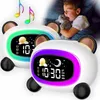 Zegar budzik lampka lampa nocna LED dla dzieci dziecka Podgląd zdjęcia produktu 2