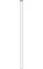A single chrome pipe on a white background. Produktbild-Vorschau