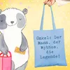 Mr. & Mrs. Panda dokumententasche Spruch Onkel Legende - Produktbild-Vorschau 2