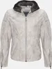 Veste en cuir pour homme Tazzio style motard A800 (gris Voir les images du produit 7