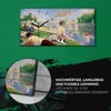 Dekor Leinwand Uhr Wandbilder Geräuschlos Kunstdruck 60x30 Produktbild-Vorschau 5