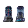 Wanderschuhe "Ultra Raptor II Mid GTX" von La Sportiva in Blau und Orange; seitliche und rückwärtige Ansicht. Voir les images du produit