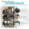SANIDELL Duschablage Ecke ohne Bohren – 2x Aluminium Produktbild-Vorschau 5