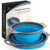 HI NATURE™ Faltbarer Seiher Sieb Set, 2-teilig, Silikon Produktbild-Vorschau 9