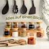 Gewürzbehälter 10er Set 120ml mit Etiketten und Stift zum Produktbild-Vorschau 3