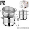 Urban Living Couscoussiere 6 Liter Edelstahl Couscous Topf Produktbild-Vorschau 1