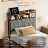 UnboxG Metallbett 90x200 mit Stauraum-Kopfteil,LED und Produktbild-Vorschau 5