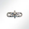 LYSEL® Drehverschluss Planenverschluss Messing vernickelt Produktbild-Vorschau 5